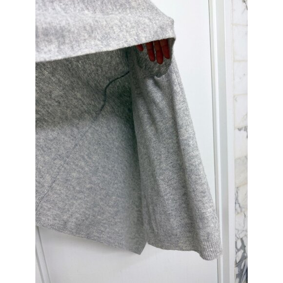Worth New York NY Gray Wool Cape Back Sweater Knit Top Capelet Shrug XS - Picture 7 of 16